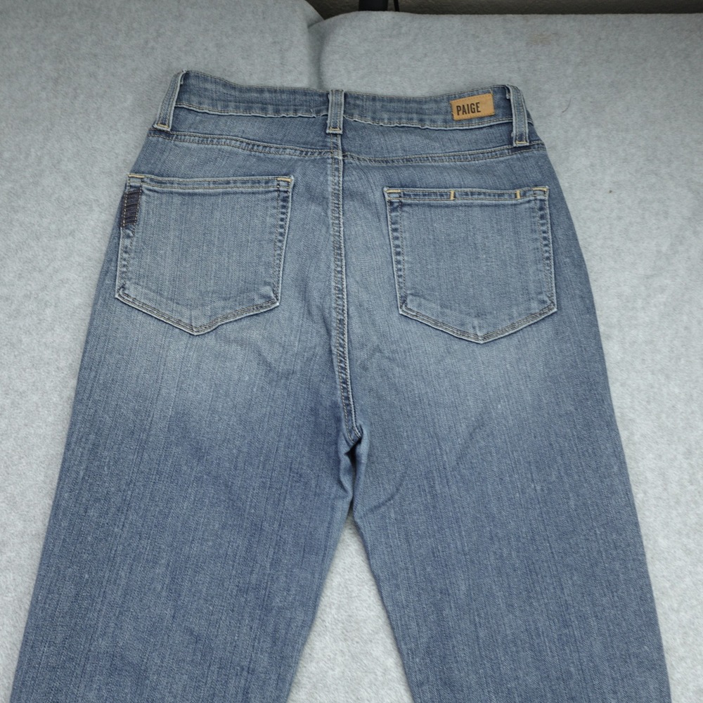 Paige‎ Jeans Womens 27 Blue Margot Ankle High Rise Skinny Ellington Raw Hem - Picture 4 of 14